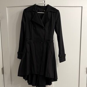Alice + Olivia Black Trench Coat